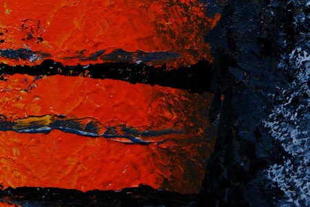 acrylic and oil background Abstract painted brush strokes texture backgroundの写真素材