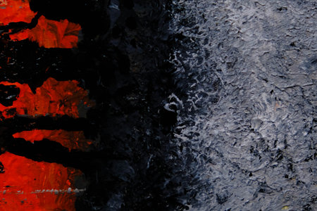 acrylic and oil background Abstract painted brush strokes texture backgroundの写真素材