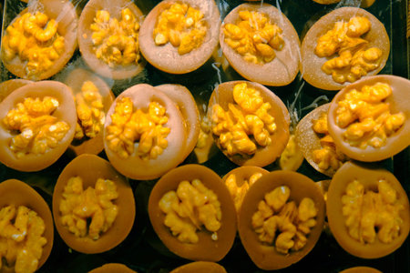 a lot of variety chocolate pralines