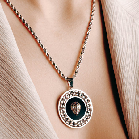 Brilliant Diamond Necklaces and Fine Gold Jewelryの写真素材