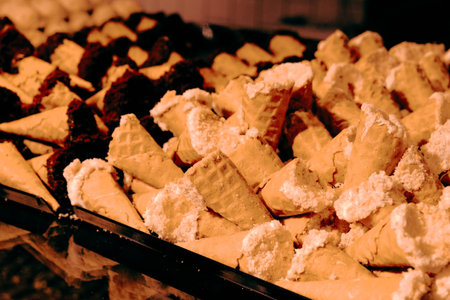 Group of associated cookies. Chocolate chip, oatmeal raisin, white chocolate