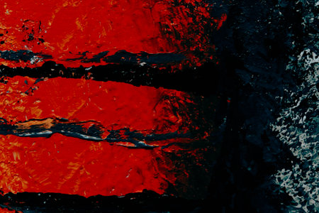 acrylic and oil background Abstract painted brush strokes texture backgroundの写真素材