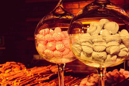 Group of associated cookies. Chocolate chip, oatmeal raisin, white chocolateの写真素材