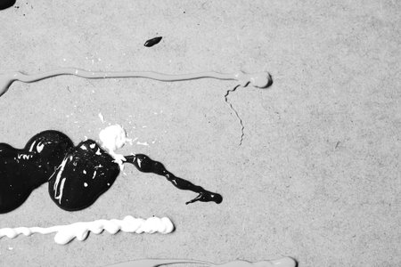 acrylic and oil background Abstract painted brush strokes texture backgroundの写真素材