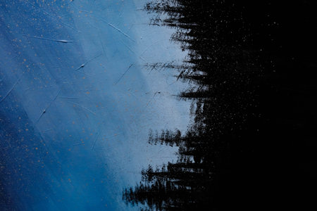 acrylic and oil background Abstract painted brush strokes texture backgroundの写真素材