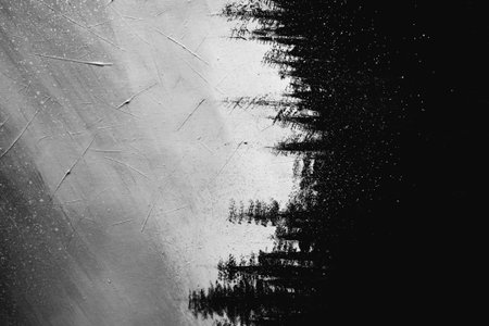 acrylic and oil background Abstract painted brush strokes texture backgroundの写真素材