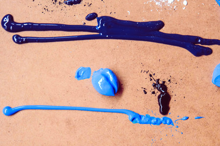 Hand Painted Grunge Texture Background, Vintage and Rustic Oil Painting Effects for Artistic Designの写真素材