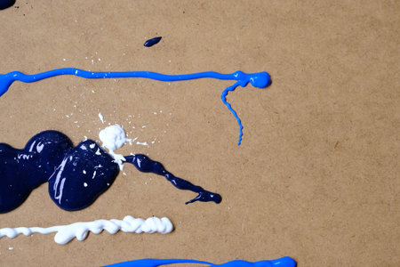 acrylic and oil background Abstract painted brush strokes texture backgroundの写真素材