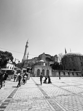 Hagia sophia mosque in istanbul city turkeyの写真素材