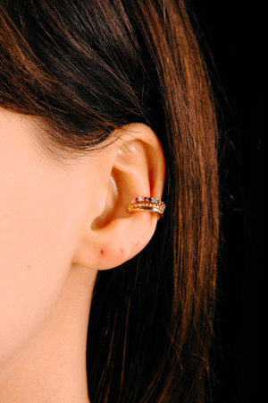 stylish jewelry like silver, gold, diamonds, precious stones.