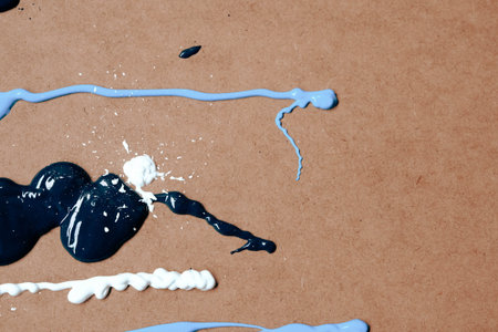 acrylic and oil Abstract painted brush strokes texture backgroundの写真素材