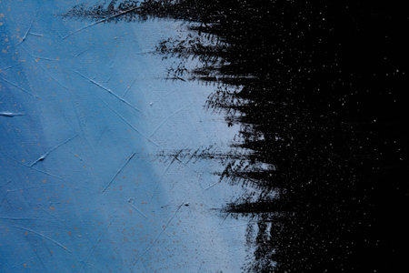 acrylic and oil background Abstract painted brush strokes texture backgroundの写真素材