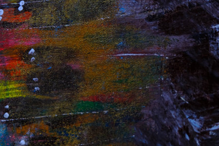 acrylic and oil background Abstract painted brush strokes texture backgroundの写真素材