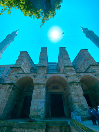 Hagia sophia mosque in istanbul city turkeyの写真素材