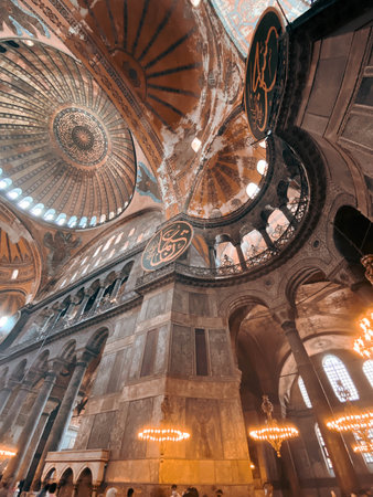 Hagia sophia mosque in istanbul city turkeyの写真素材