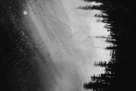 Hand Painted Grunge Texture Background, Vintage and Rustic Oil Painting Effectsの写真素材