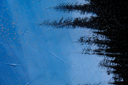 acrylic and oil background Abstract painted brush strokes texture backgroundの写真素材