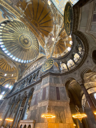 Hagia sophia mosque in istanbul city turkey
