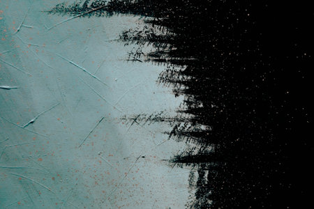 acrylic and oil background Abstract painted brush strokes texture backgroundの写真素材