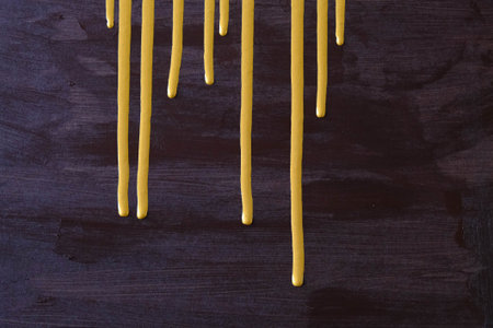 Abstract painted brush strokes texture backgroundの写真素材