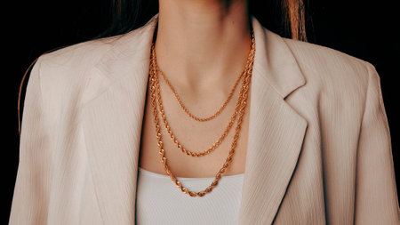 Shimmering Gold and Diamond Jewelry for Evening Elegance