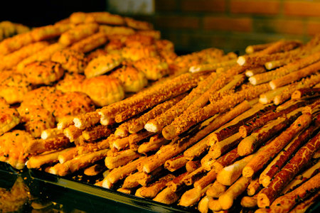 Group of associated cookies. Chocolate chip, oatmeal raisin, white chocolate