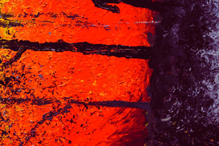 acrylic and oil background Abstract painted brush strokes texture background