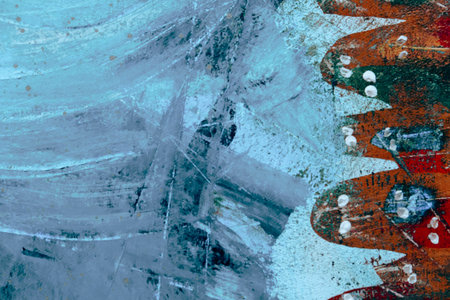 acrylic and oil background Abstract painted brush strokes texture backgroundの写真素材