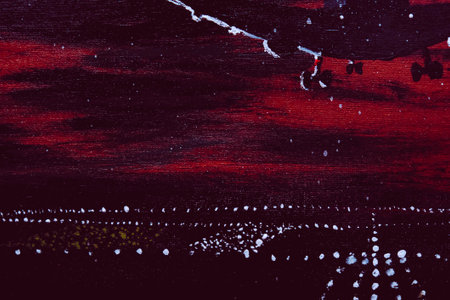 acrylic and oil background Abstract painted brush strokes texture backgroundの写真素材