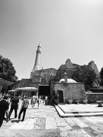 Hagia sophia mosque in istanbul city turkeyの写真素材