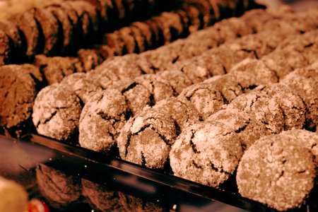 Group of associated cookies. Chocolate chip, oatmeal raisin, white chocolate
