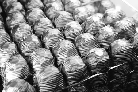 a lot of variety chocolate pralines