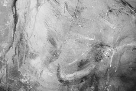 acrylic and oil background Abstract painted brush strokes texture backgroundの写真素材