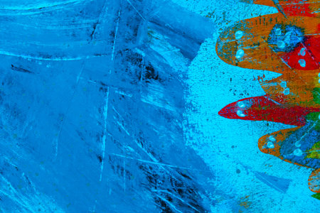 acrylic and oil background Abstract painted brush strokes texture background