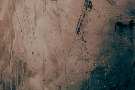 Hand Painted Grunge Texture Background, Vintage and Rustic Oil Painting Effects for Artistic Designの写真素材
