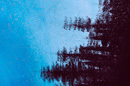 Hand Painted Grunge Texture Background, Vintage and Rustic Oil Painting Effects for Artistic Designの写真素材