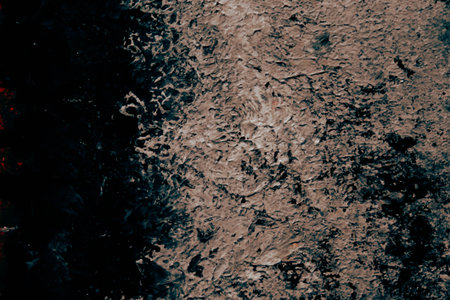 Hand Painted Grunge Texture Background, Vintage and Rustic Oil Painting Effects for Artistic Designの写真素材