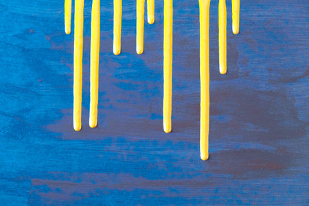 acrylic and oil background Abstract painted brush strokes texture backgroundの写真素材