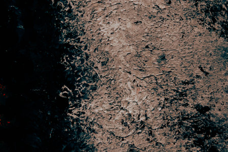 acrylic and oil background Abstract painted brush strokes texture backgroundの写真素材