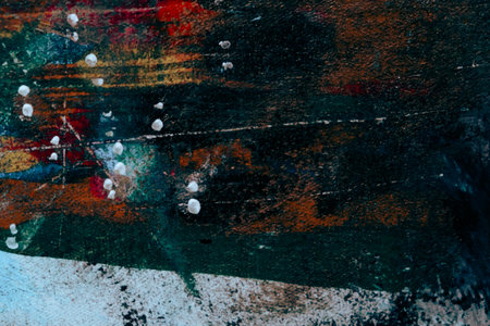 acrylic and oil background Abstract painted brush strokes texture backgroundの写真素材