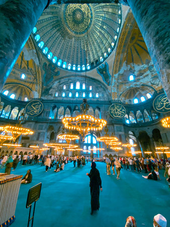 Hagia sophia mosque in istanbul city turkey