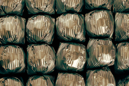 a lot of variety chocolate pralinesの写真素材