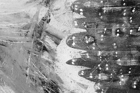 acrylic and oil background Abstract painted brush strokes texture backgroundの写真素材