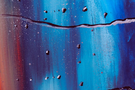 acrylic and oil background Abstract painted brush strokes texture backgroundの写真素材