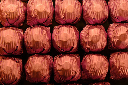 a lot of variety chocolate pralines