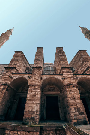 Hagia sophia mosque in istanbul city turkeyの写真素材