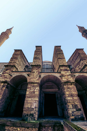 Hagia sophia mosque in istanbul city turkeyの写真素材