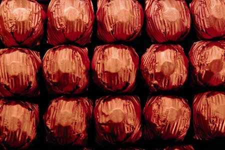 a lot of variety chocolate pralines