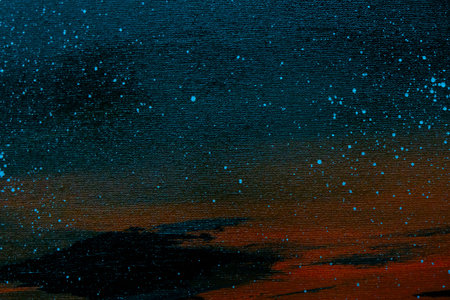 Abstract painted brush strokes texture backgroundの写真素材