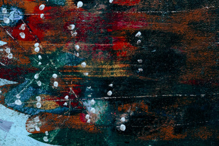Hand Painted Grunge Texture Background, Vintage and Rustic Oil Painting Effects for Artistic Designの写真素材